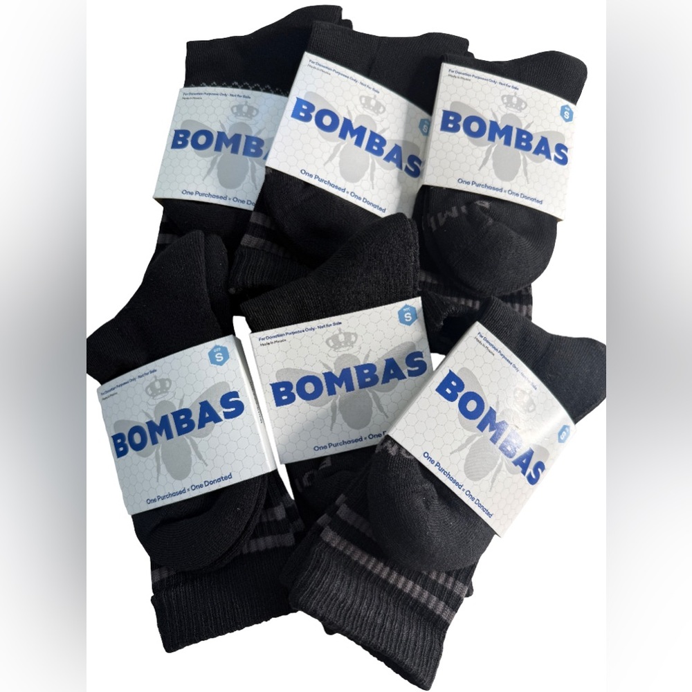 12 PACK BOMBAS CALF CREW SOCKS SIZE SMALL UNISEX
